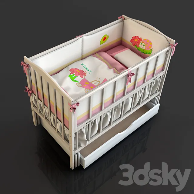 Cots Sofia 3D Model