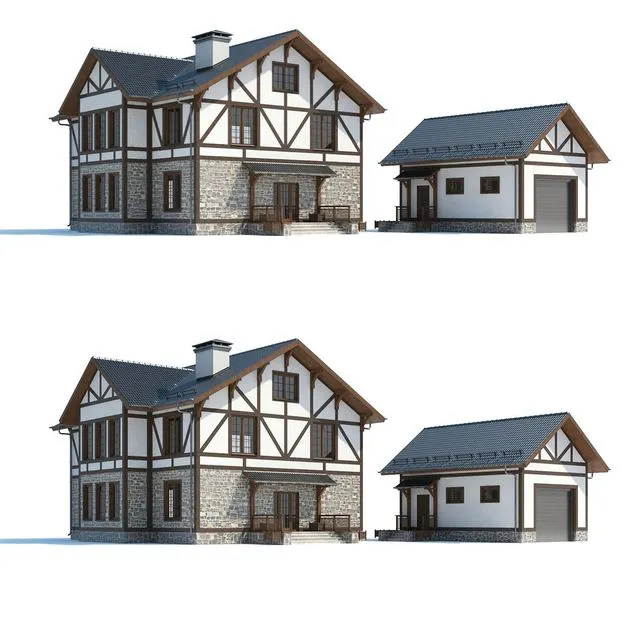 Cottage 002 3D Model