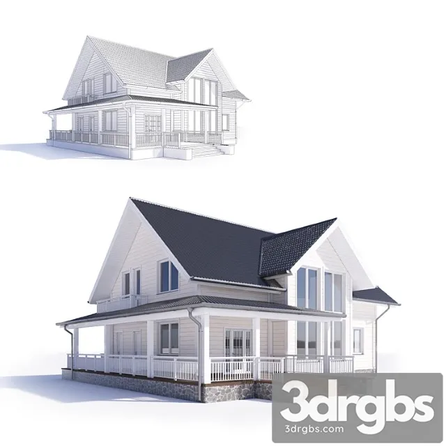 Cottage 3D Model Free