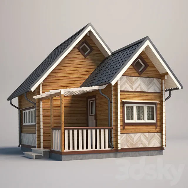 Cottages 3D Model
