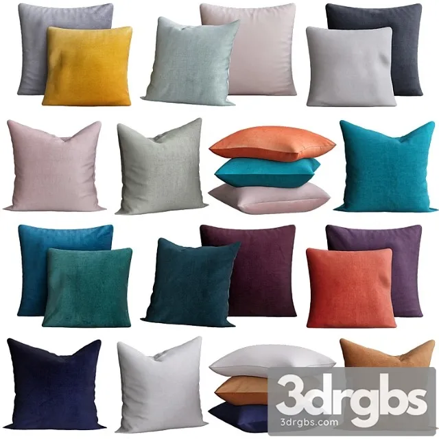 Cotton velvet cushion cover h & m 3D Model Free