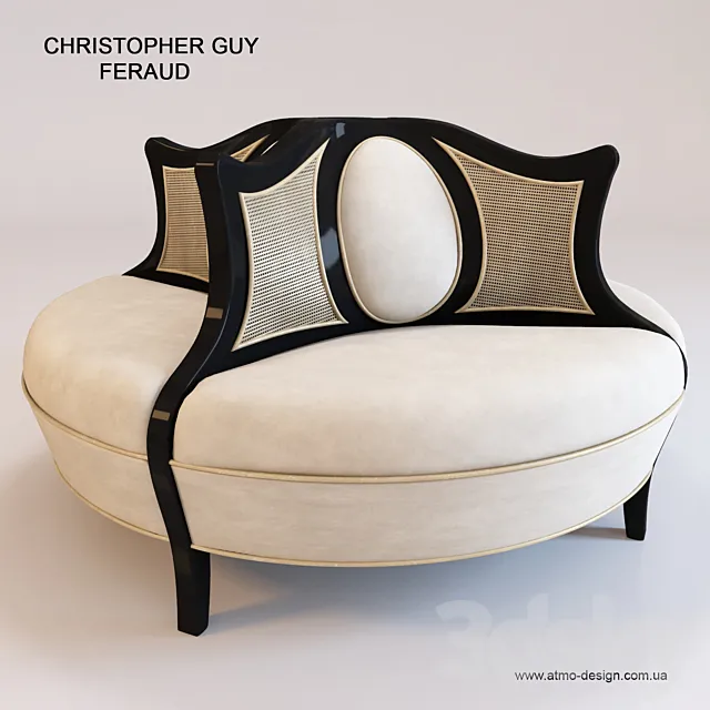 Couch. Christopher Guy. Feraud 60-0414 3DModel