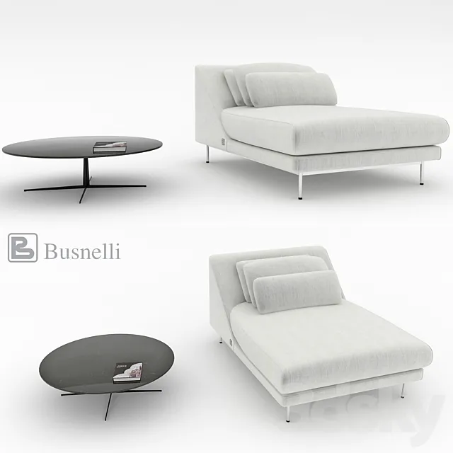 Couch Daytona Busnelli 3D Model