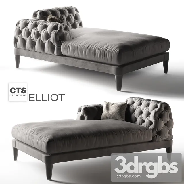 Couch Elliot CTS Salotti 3D Model Free