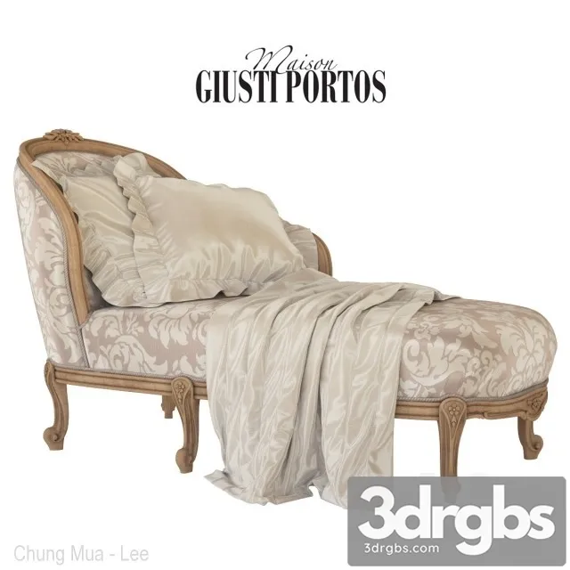 Couch NOUVELLE 430 Giusti Portos 3D Model Free