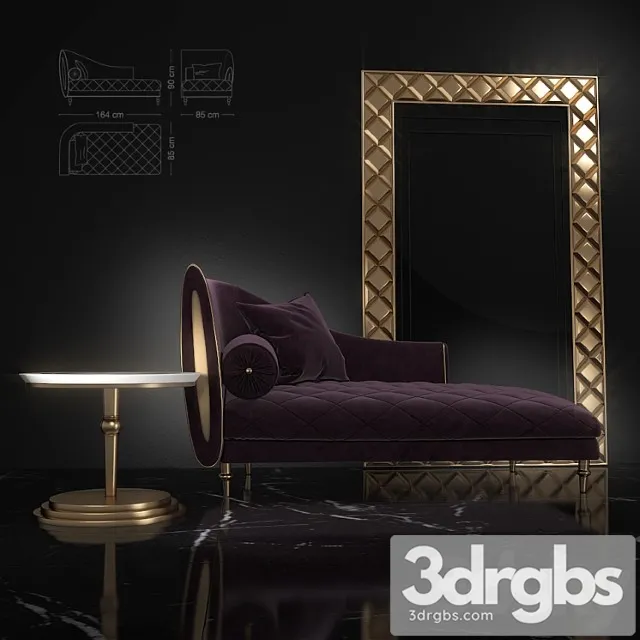 Couch sipario from arredoclassic 2 3D Model Free