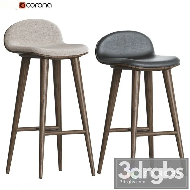 Counter Article Circo Sede Bar Stool 3D Model Free