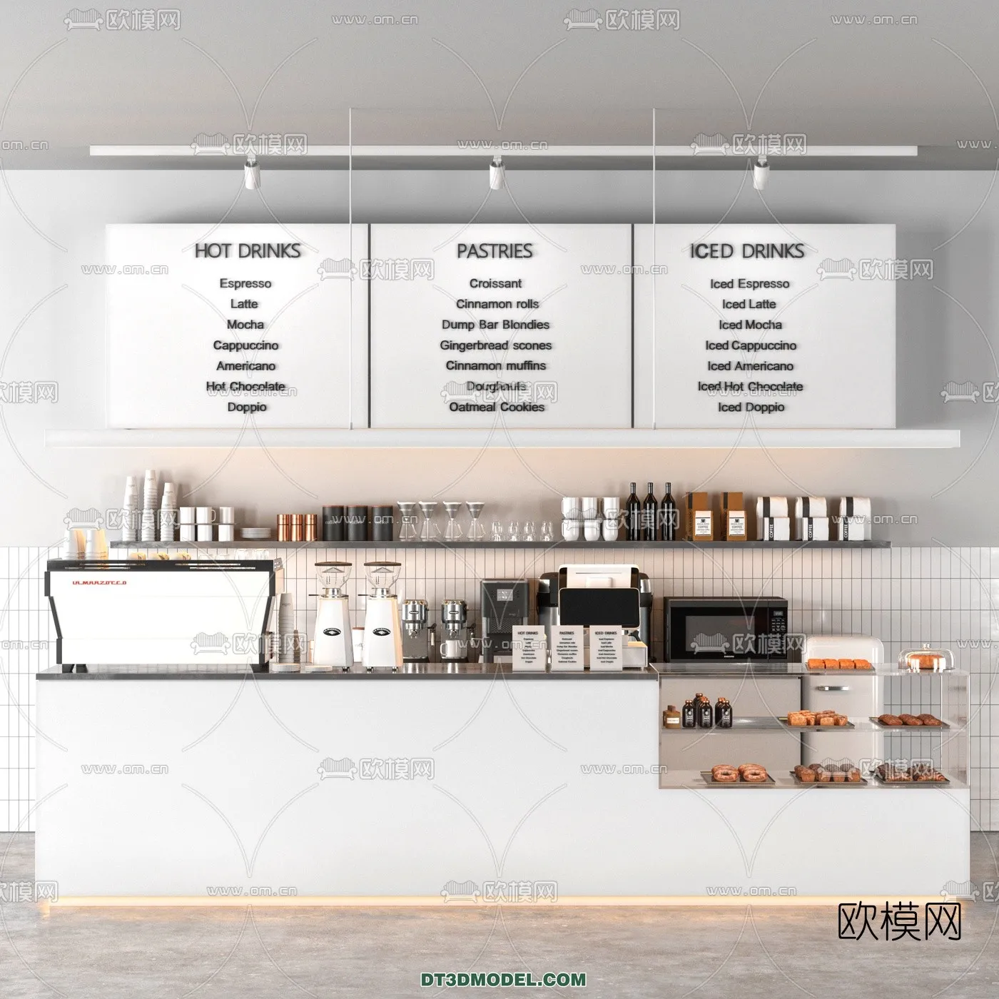 Counter - Bar - Interior Design 3D Model - 005