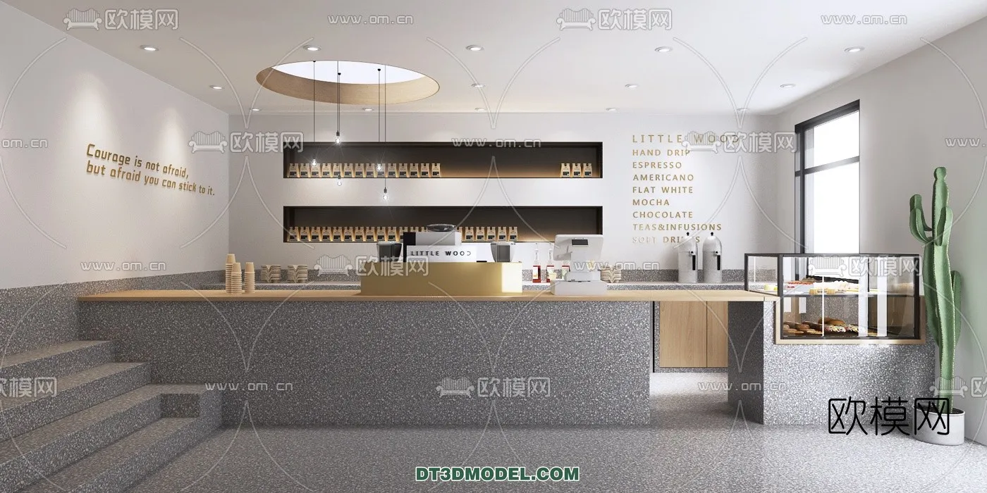 Counter - Bar - Interior Design 3D Model - 007