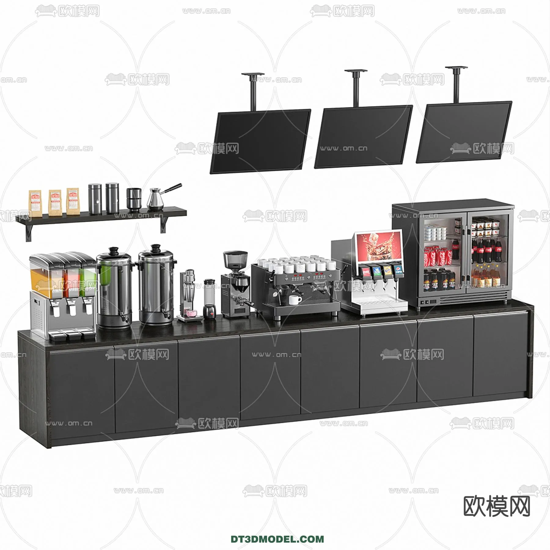 Counter - Bar - Interior Design 3D Model - 065