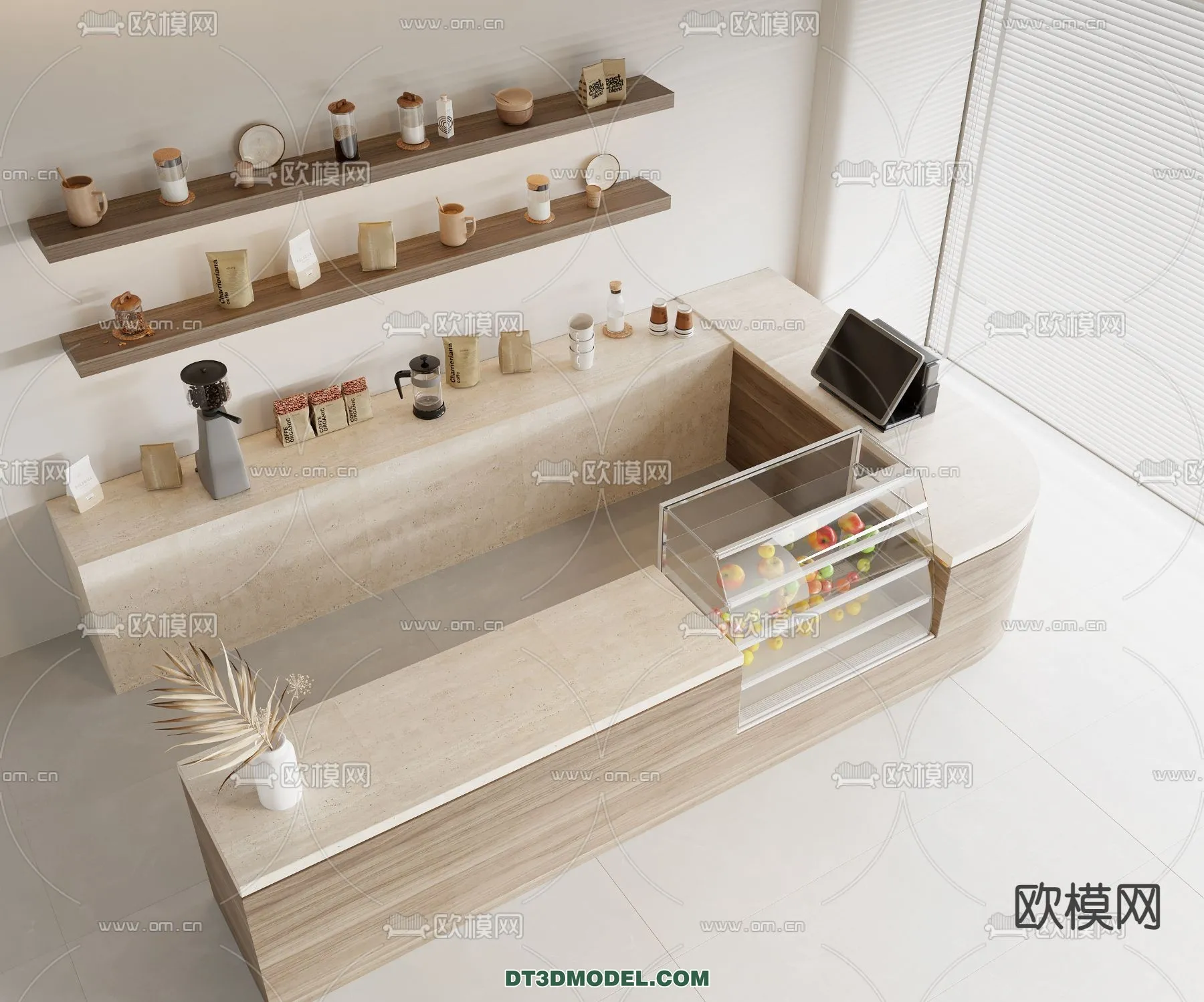 Counter - Bar - Interior Design 3D Model - 072
