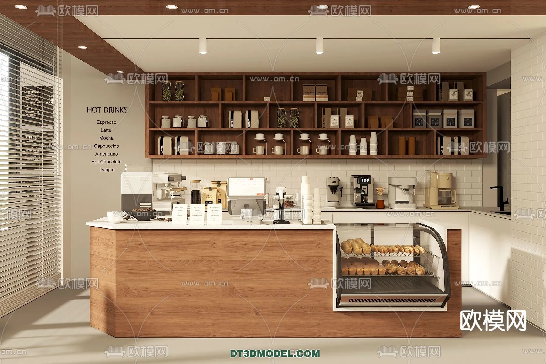 Counter - Bar - Interior Design 3D Model - 078