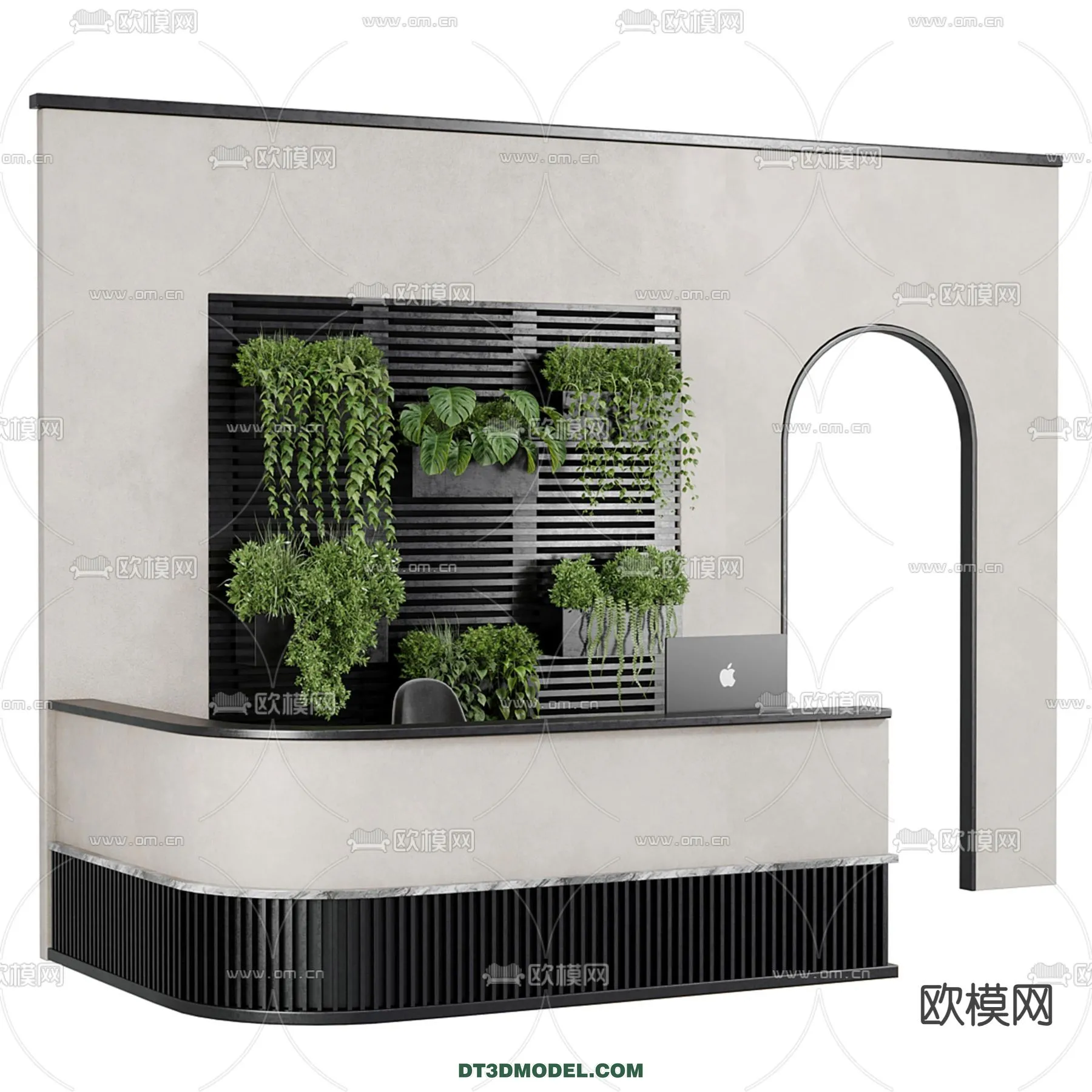 Counter - Bar - Interior Design 3D Model - 084