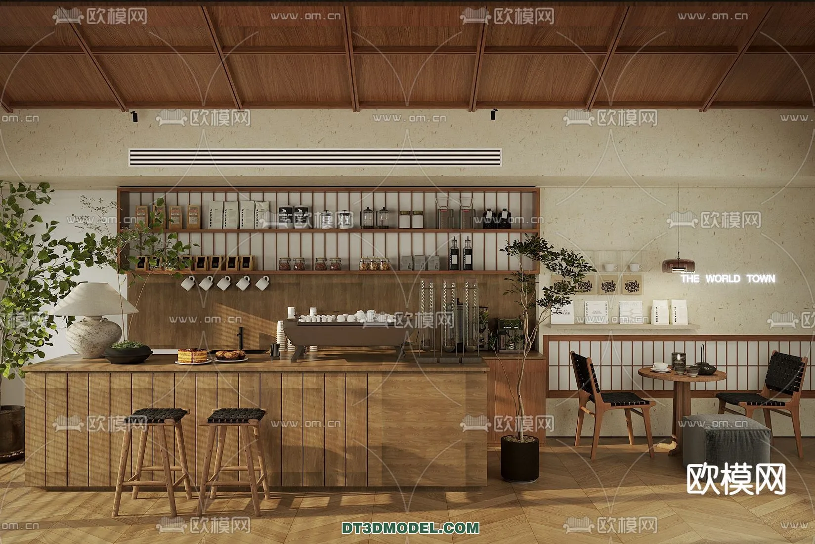 Counter - Bar - Interior Design 3D Model - 097