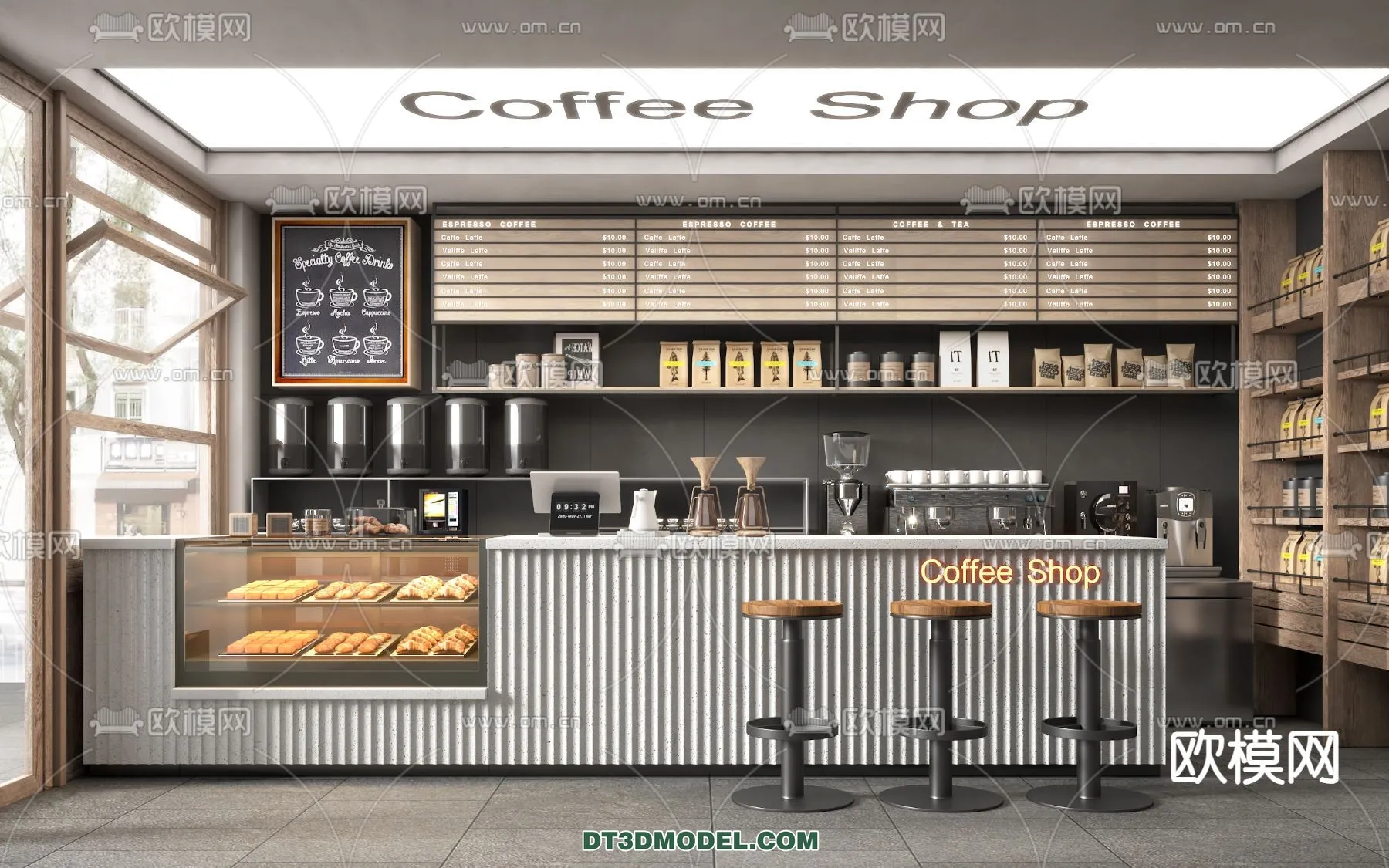 Counter - Bar - Interior Design 3D Model - 112