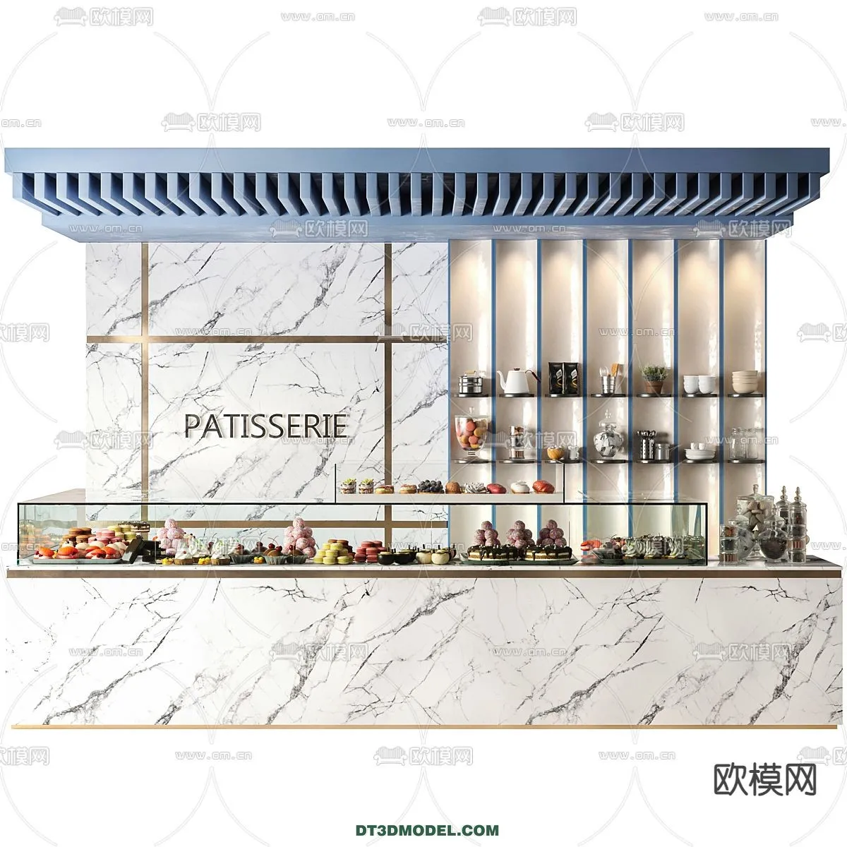 Counter - Bar - Interior Design 3D Model - 113