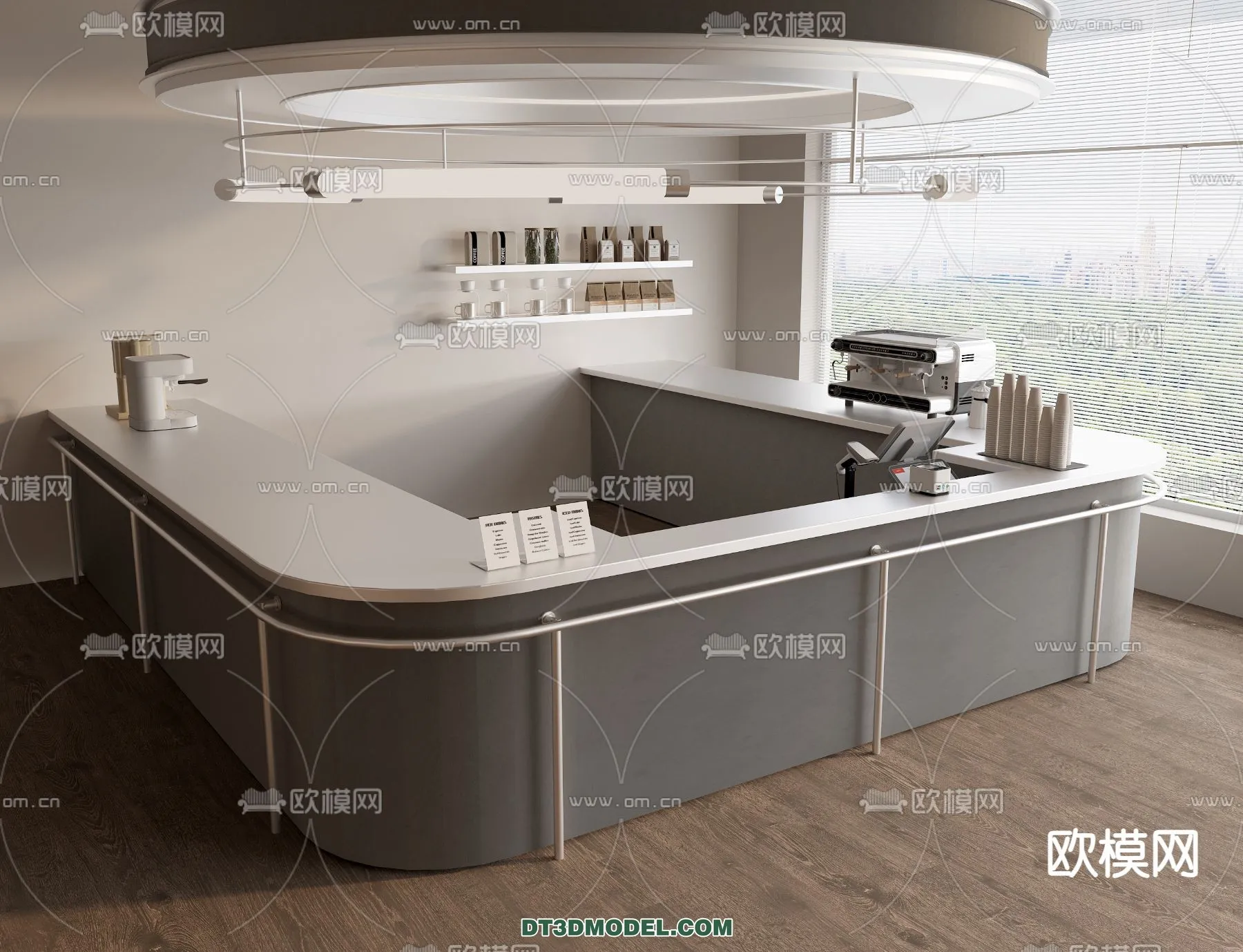 Counter - Bar - Interior Design 3D Model - 126
