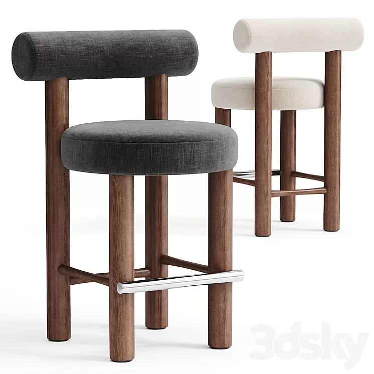 Counter Chair Gropius CS2 by NOOM 3D Model Free