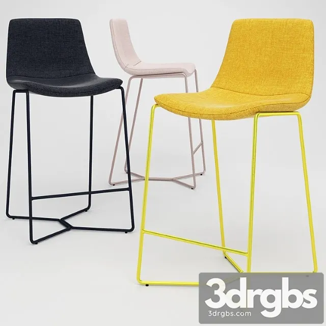 Counter Stool 03 3D Model Free