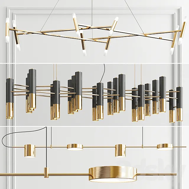 Counterpoint Diamant Ike Chandelier - 3 type 3DModel
