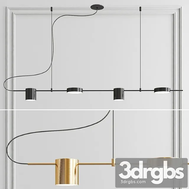 Counterpoint LED Linear Pendant 3D Model Free