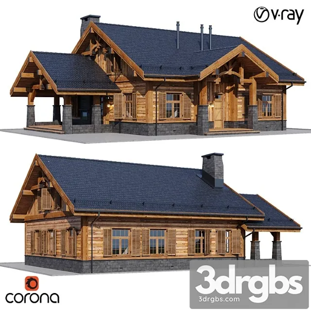 Country House 5 3D Model Free