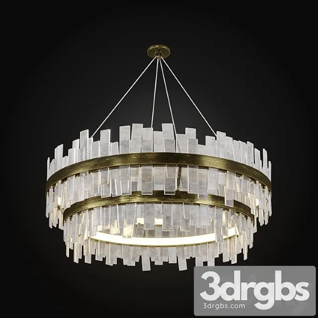 Coupdetat Aquitaine Chandelier Two Tier 3D Model Free