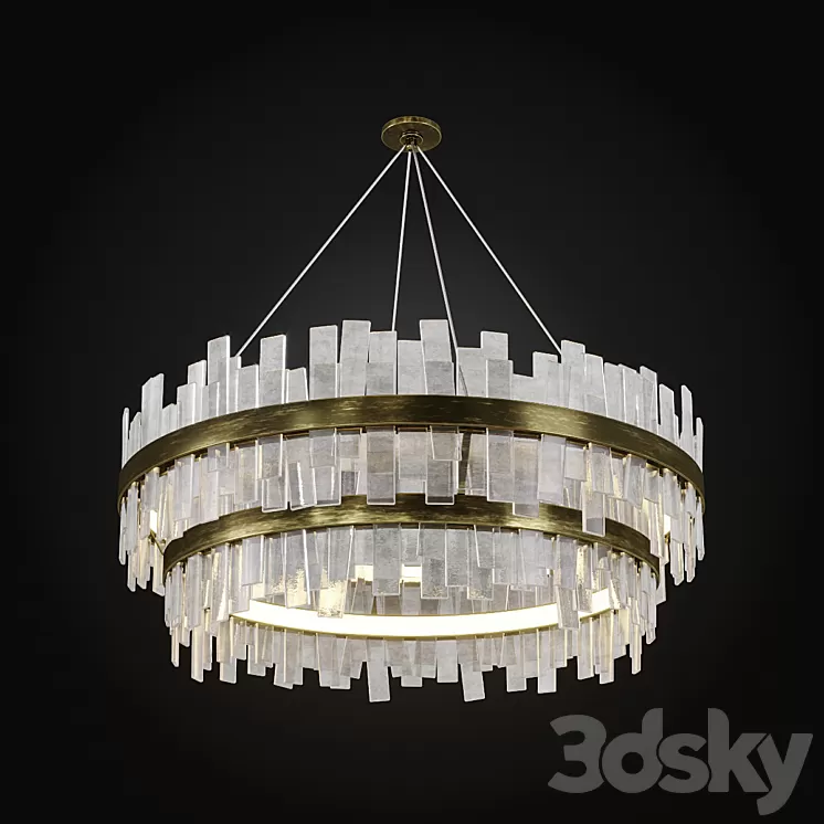 COUPDETAT Aquitaine Chandelier Two Tier 3D Model