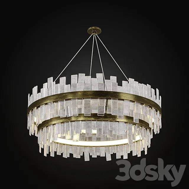 COUPDETAT Aquitaine Chandelier Two Tier 3DModel