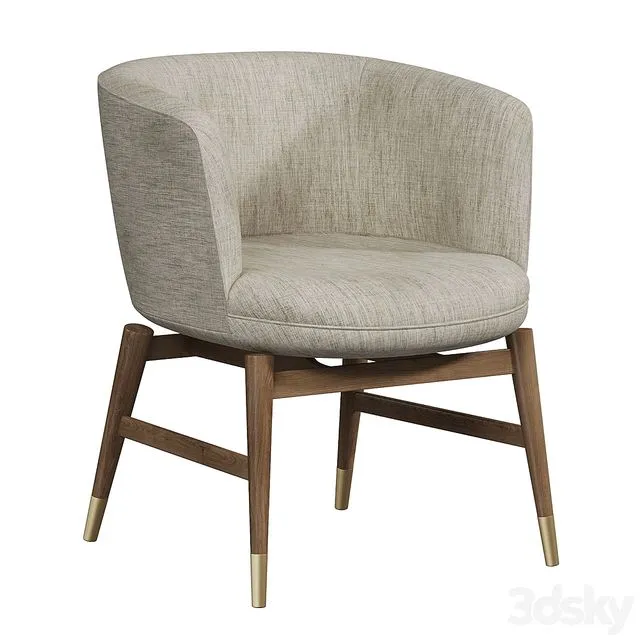 COUPE DINING CHAIR by Bakerfurniture 3D Model