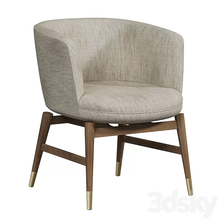 COUPE DINING CHAIR by Bakerfurniture 3D Model Free