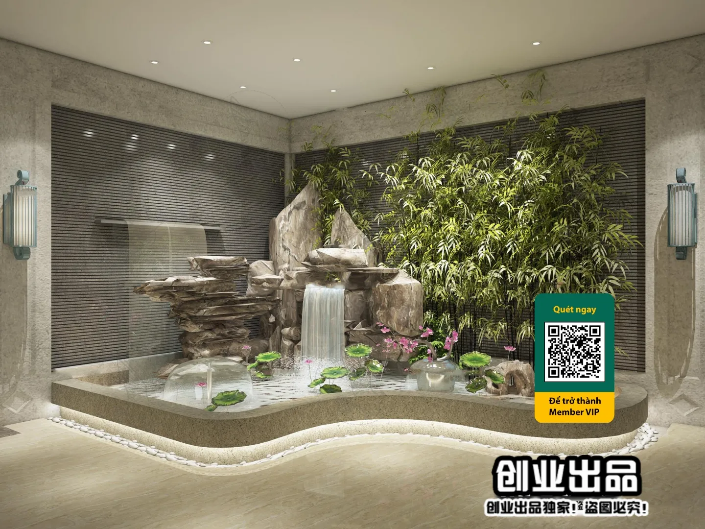 COURTYARD - VRAY / CORONA - 3D MODEL - 6537