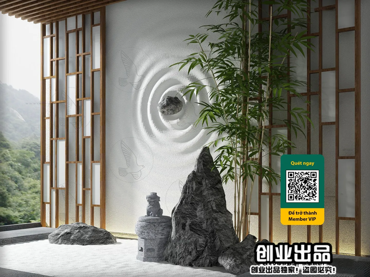 COURTYARD - VRAY / CORONA - 3D MODEL - 6540