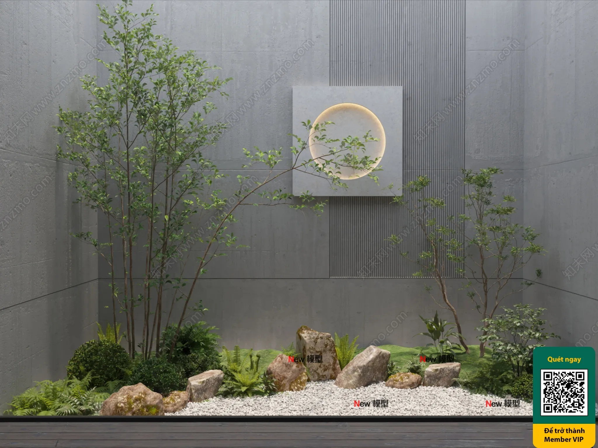 COURTYARD - VRAY / CORONA - 3D MODEL - 6616