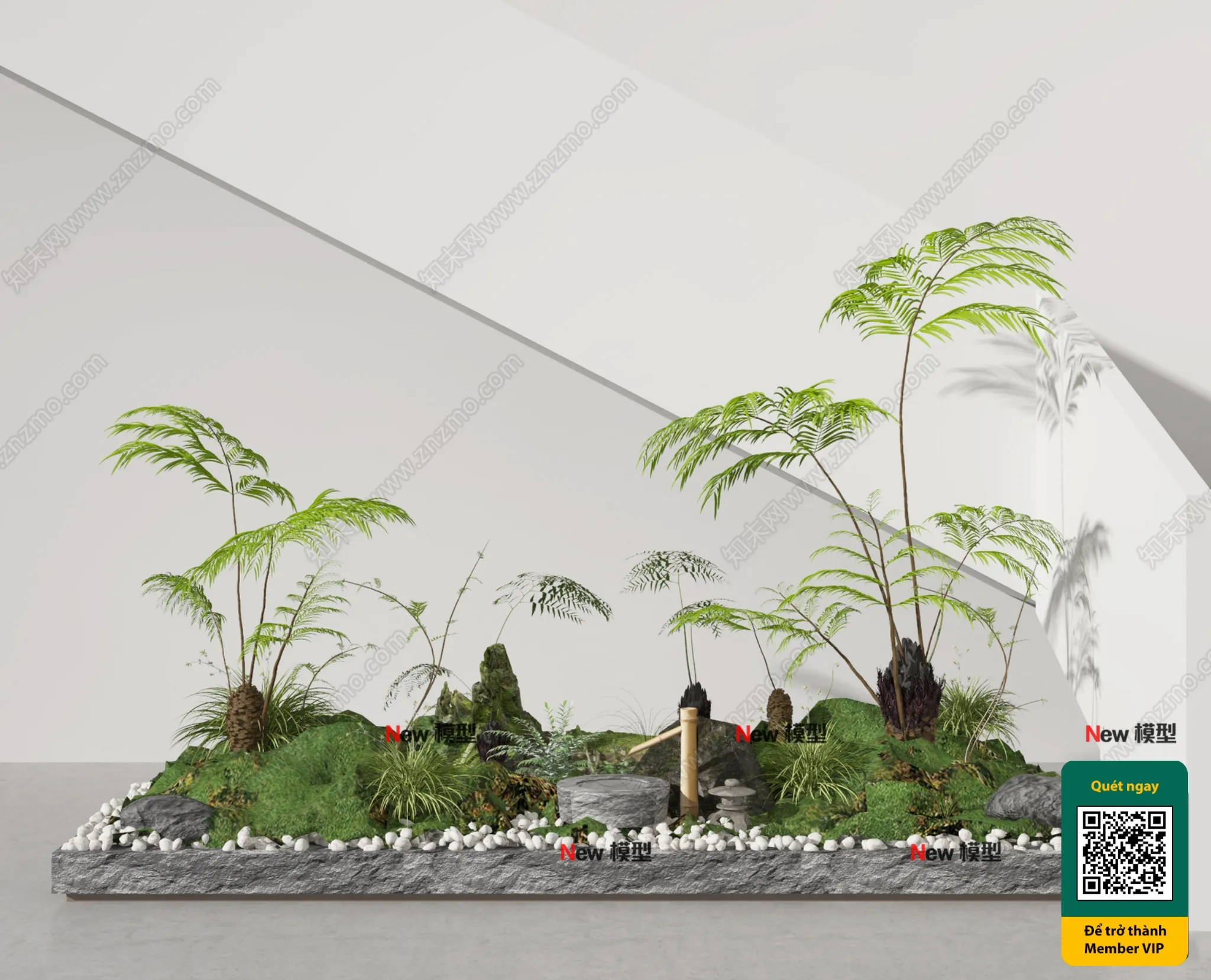 COURTYARD - VRAY / CORONA - 3D MODEL - 6618