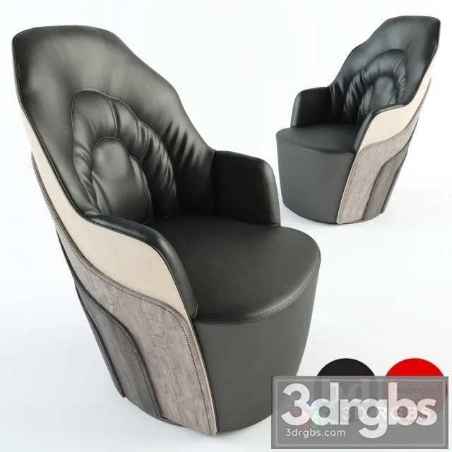 Couture Armchair 3D Model Free
