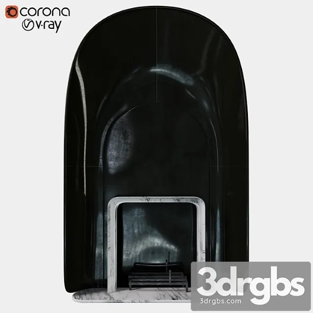 Couvent fireplace 3D Model Free