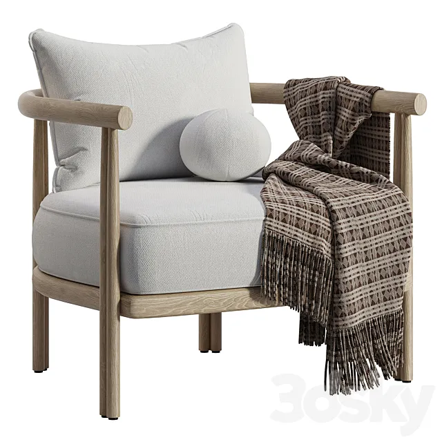 Cove Teak Lounge Chair-Harbour 3D Model