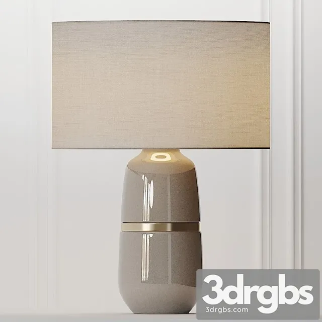 Cox Cox Banded Ceramic Table Lamp 3D Model Free