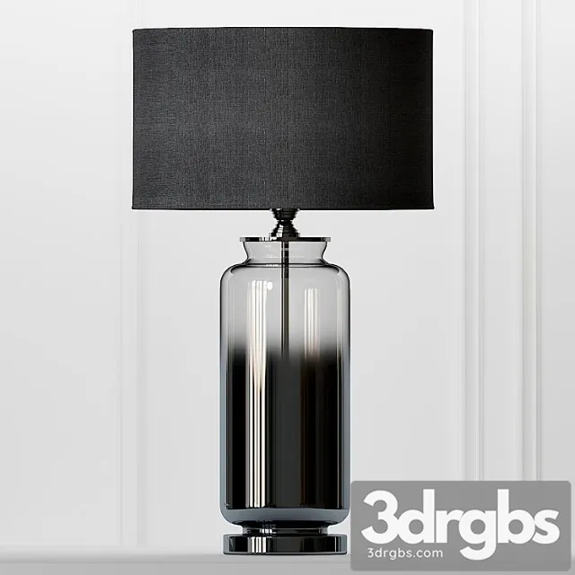 Cox & cox gray smoke glass table lamp 3D Model Free