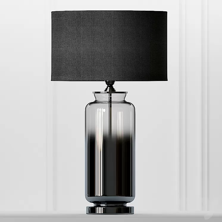 Cox & Cox Gray Smoke Glass Table Lamp 3D Model