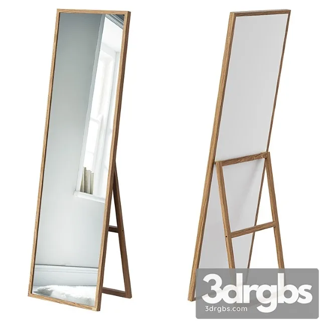 Cox Cox Oak Full Length Standing Mirror 3D Model Free