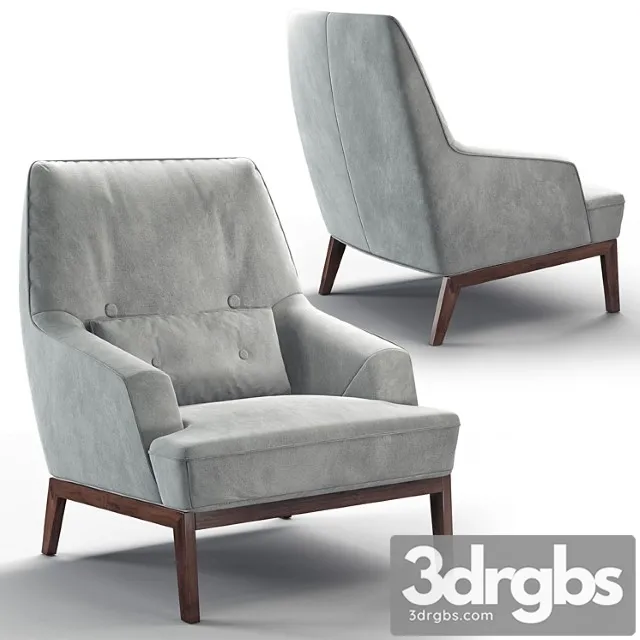Cozy Armchair 2 3D Model Free