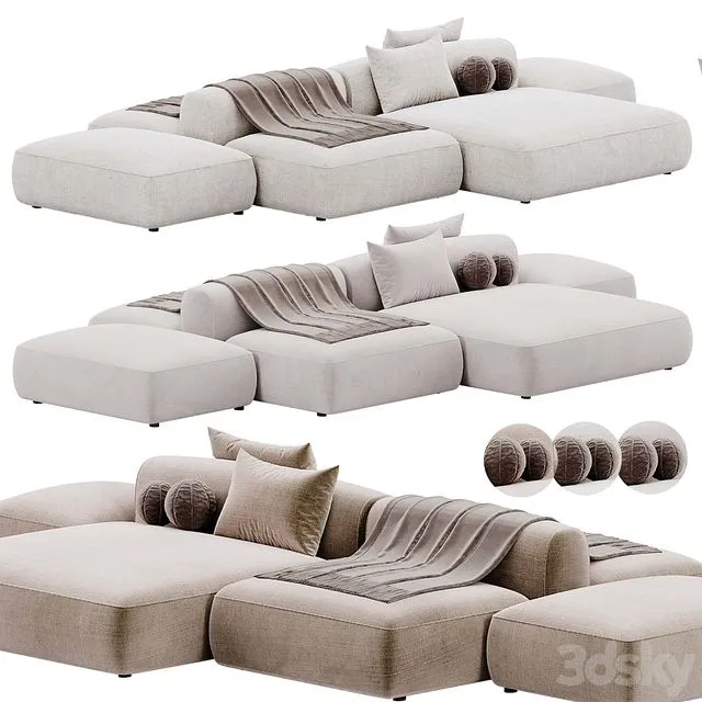 Cozy Island Sofa By MDF Italia 3D Model