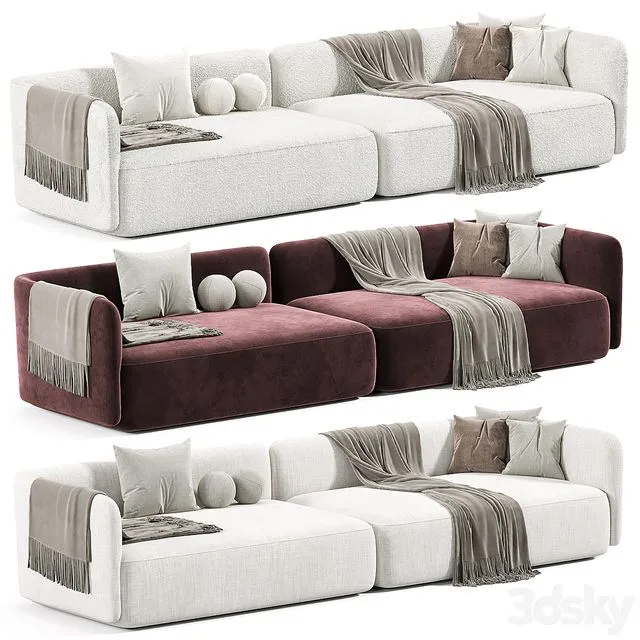 Cozy Sofa By MDF Italia 2 3D Model