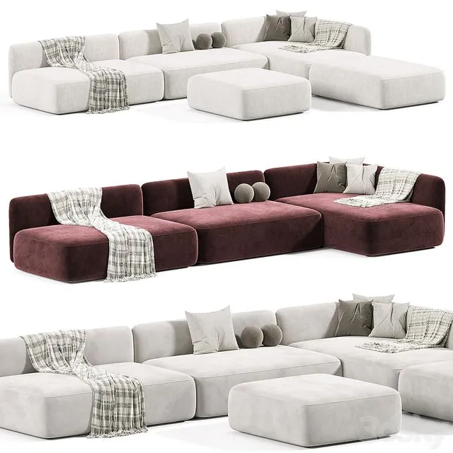 Cozy Sofa By MDF Italia 3 3D Model