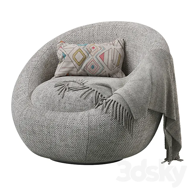 Cozy swivel chair 3DModel