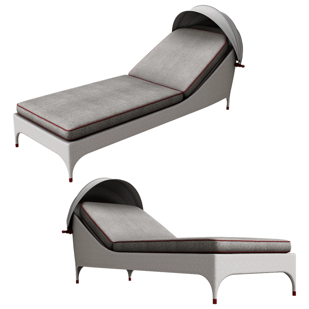 CPRN HOMOOD - 1 seater sunbed Art.OD1000 3D Model