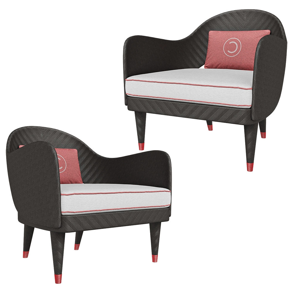 CPRN HOMOOD - Armchair Art.OD1047 3D Model
