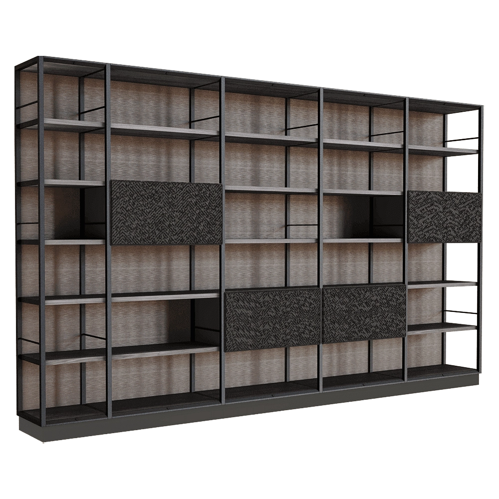 CPRN HOMOOD - Bookcase Art.D633 3D Model